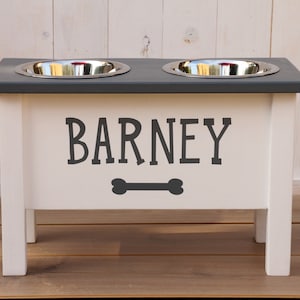 Feeding station for large dogs, dog bowl feeder, wood raised dog feeder, pet feeder, dog bowl feeder, elevated dog feeding stand,