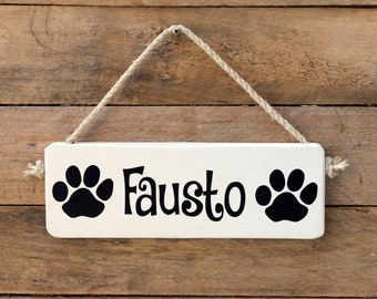 Hunde Namensschild, Hundehütte Namenschild, personalisiertes Namensschild für Hund