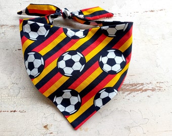 German flag dog bandana, World Cup Dog bandana, German football bandana, soccer dog bandana
