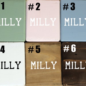 Personalized wood dog name sign, Paw prints pet sign, Paw prints dog name sign, dog lover gift, Wall decor, image 7