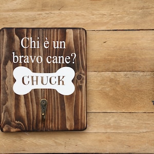 Rustic Dog leash holder,Wall mounted dog leash holder, dog leash wooden hanger, dog lovers present, personalized dog leash holder,
