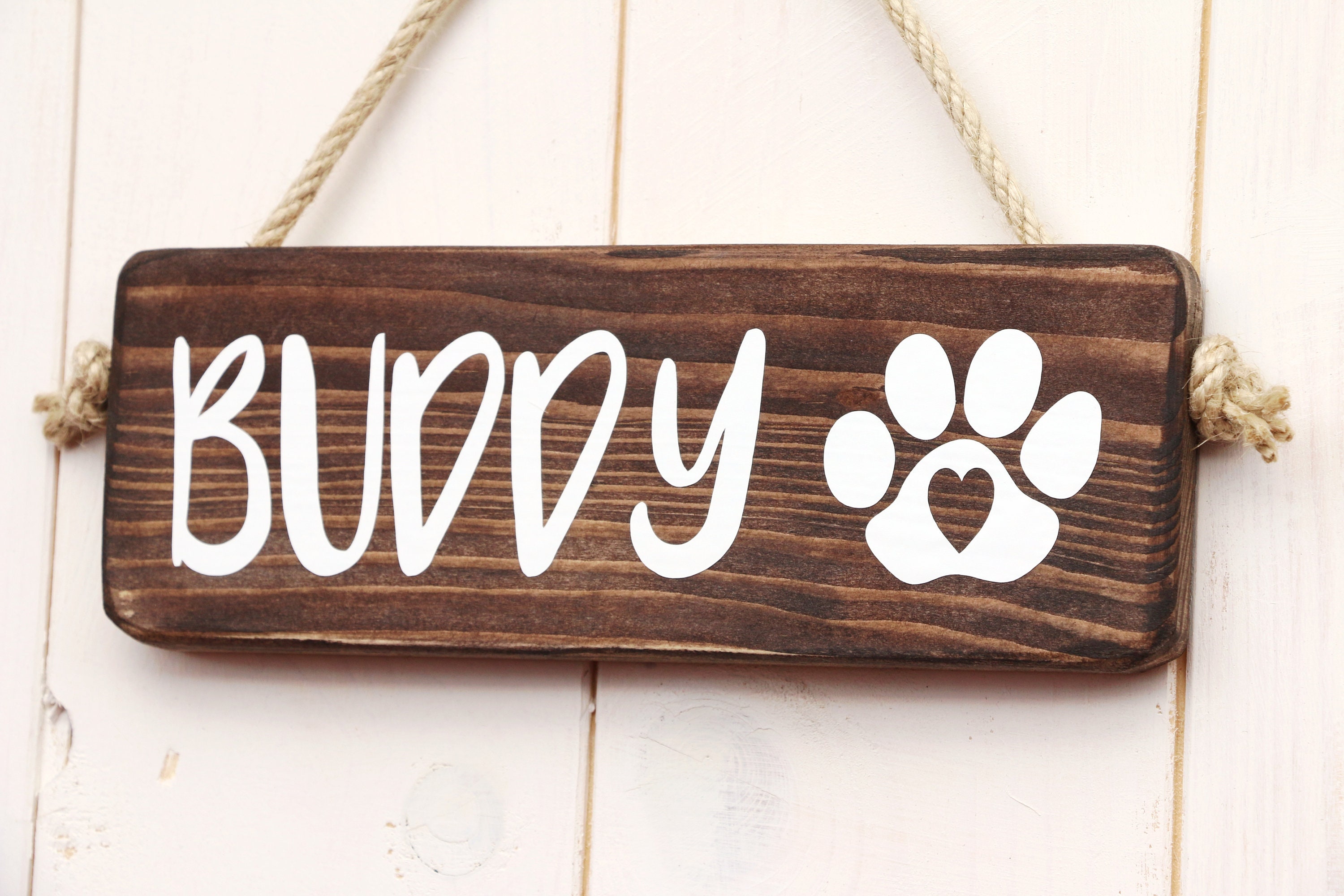 Wood Dog Name Sign Personalized Dog Sign Dog House Sign Etsy