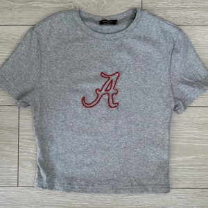 Custom College outline beaded embroidery tshirt | college bed party