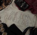 One less lonely girl rhinestone shirt tank
