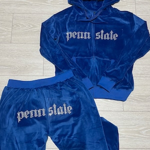 Custom college rhinestone velvet set| college bed party