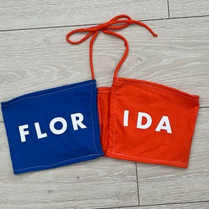 Custom College color block tie top