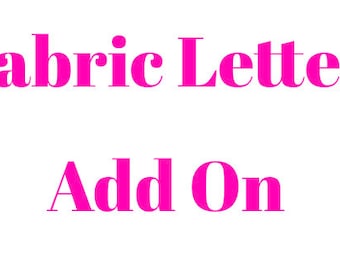 Letra de tela adicional