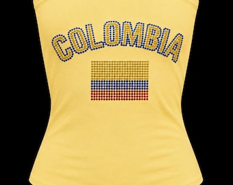 Top palabra de honor personalizado con la bandera del Mundial y pedrería.