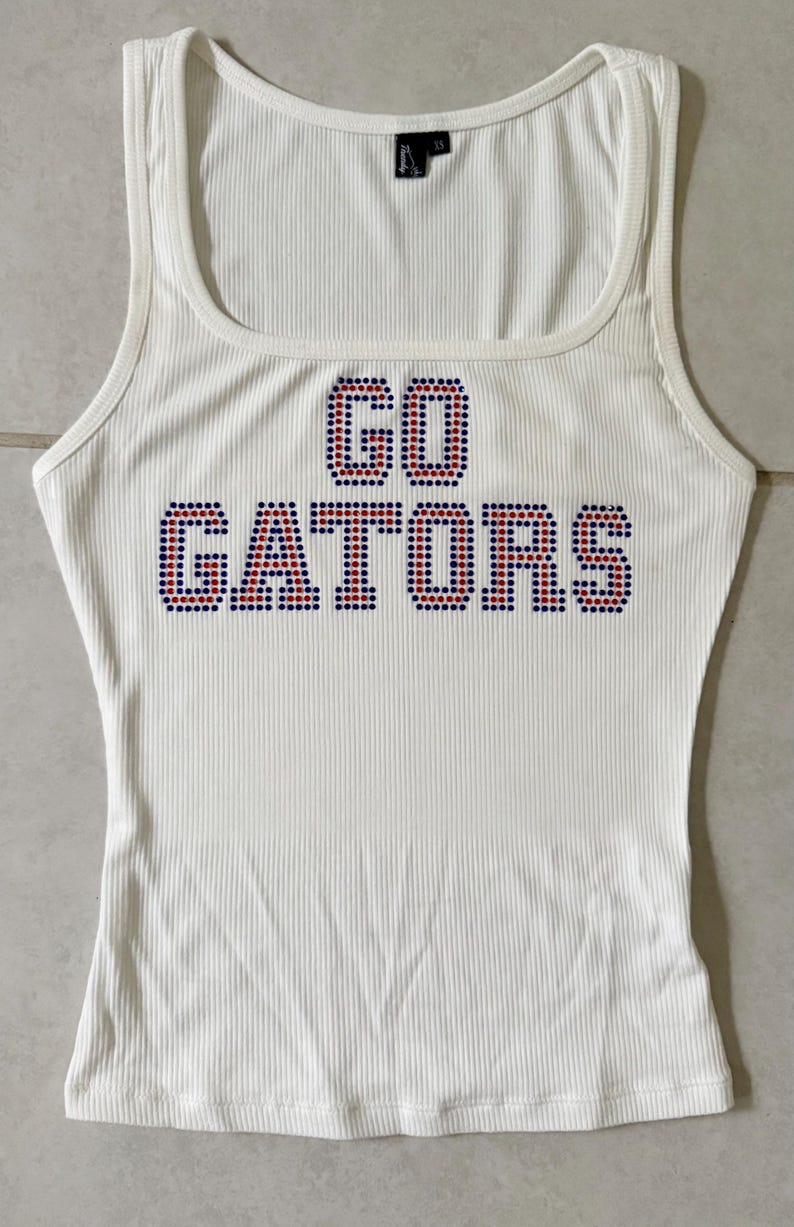 Benutzerdefinierte College Strass Shirt Tank Top | College Bettparty Bild 2