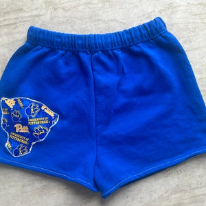 Custom College fabric cutout sweat shorts| College bed party