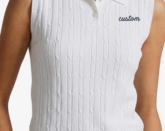 Maglione polo personalizzato per college/festa a letto a tema college