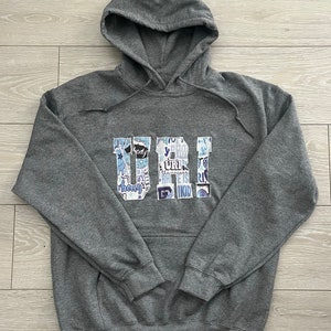 Custom College Cut out hoodie (3 letters)