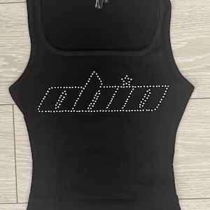 Tanktop met Ohio-shirt met strassteentjes| universiteitsbedfeestje