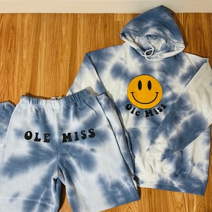 Custom College tie dye sweat set