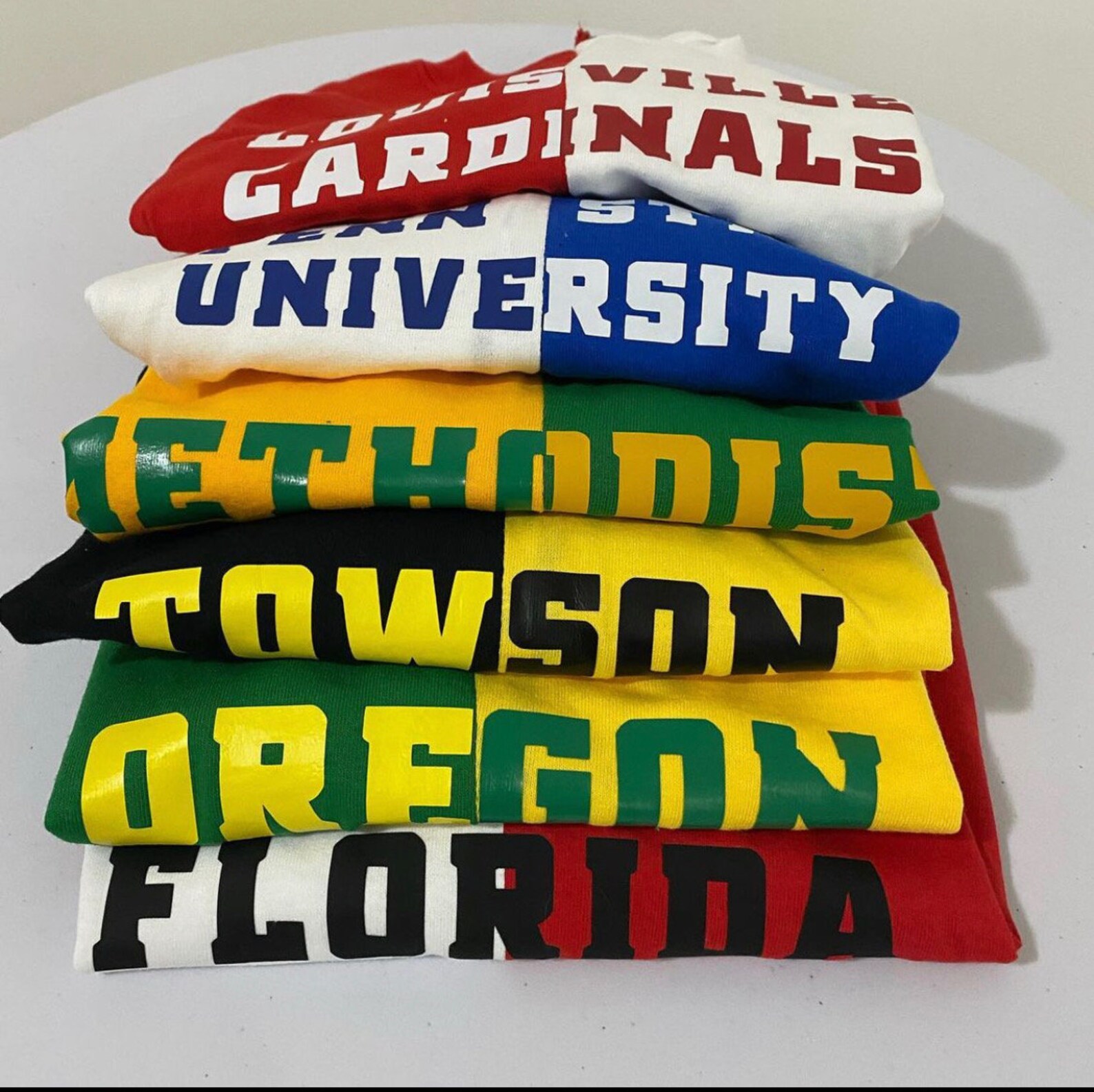 Custom College Half Shirts Etsy