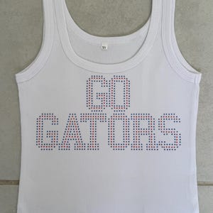 Custom College rhinestone shirt tank top| college bed party