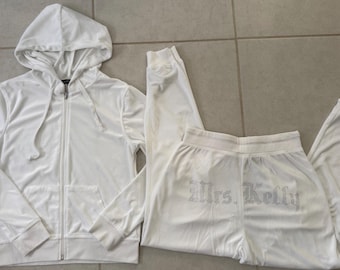 Custom Bride/Bridesmaid Rhinestone Velvet Set