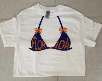 Custom college bikini tshirt college bed party