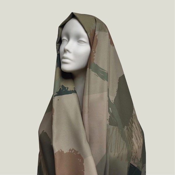 Earth Palette Hijab | Quality chiffon printed hijab