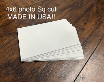 10 pieces 4" X 6" Dye Sublimation photo Blanks Sq cut corners