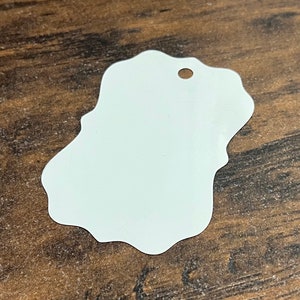 Fairfax (Benelux) Ornament Aluminum Dye Sublimation Blanks w/HOLES 10 pcs