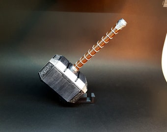 Thor Hammer Pen | Thor Hammer Sculpture | 3D Printed | Handmade Painted | Thor Hammer Figure