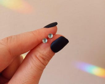 Swiss Topaz Stud Earrings