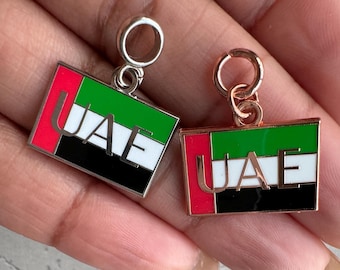 UAE Inspired Flag Charm Jewelry for bracelet or necklace country flag pendant