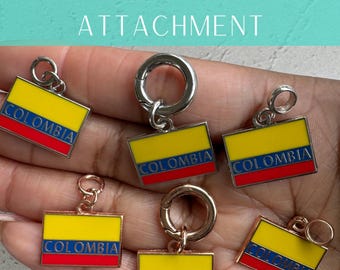 Colombia Inspired Flag Charm Jewelry for bracelet or necklace travel pendant