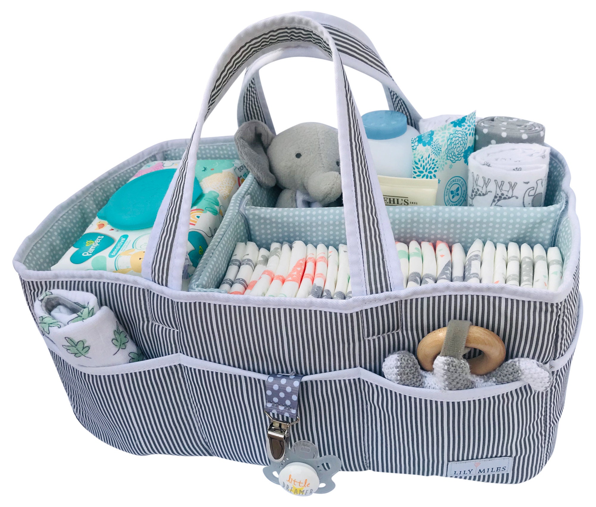 Munchkin Portable Diaper Caddy Organizer - Gray