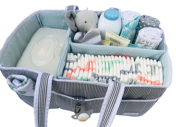 Baby Diaper Caddy Organizer Large Organizer Tote Basket for Boys