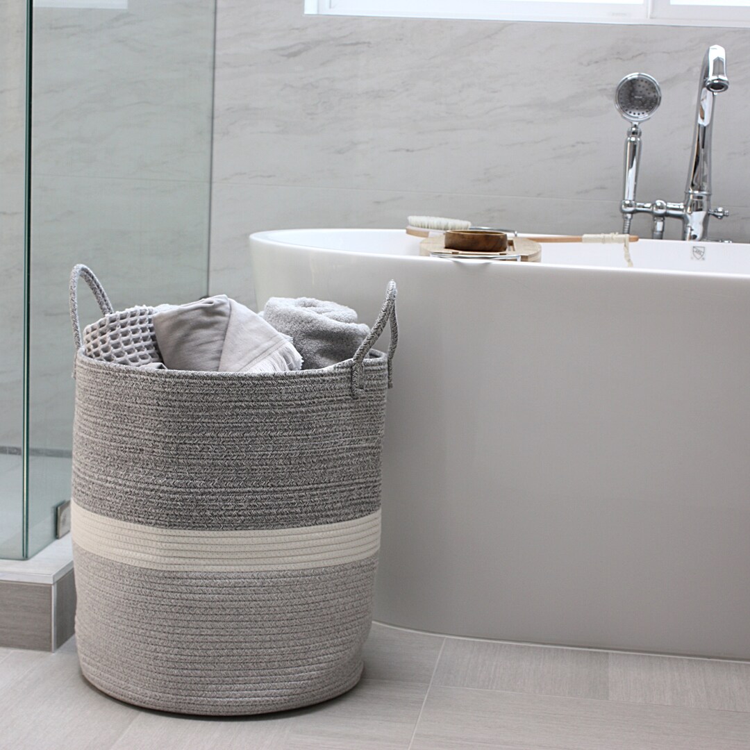 Blanket Basket Living Room Decoration Bins Woven Storage Bin Laundry