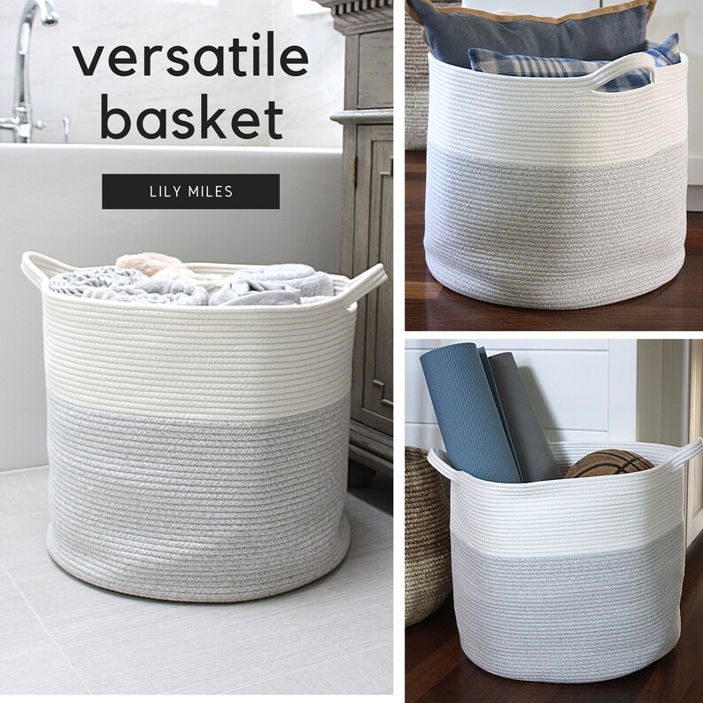 Extra Large Storage Basket Living Room Blanket Basket Etsy