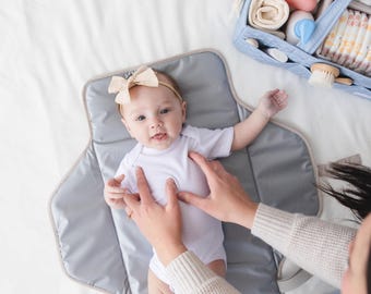 Quilted Waterproof Baby Changing Pad, Portable Travel Diaper Mat