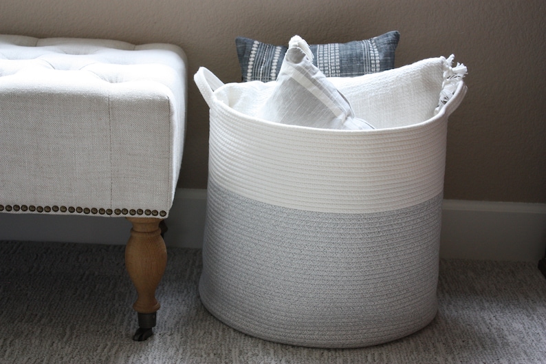 Extra Large Storage Basket Living Room Blanket Basket Etsy