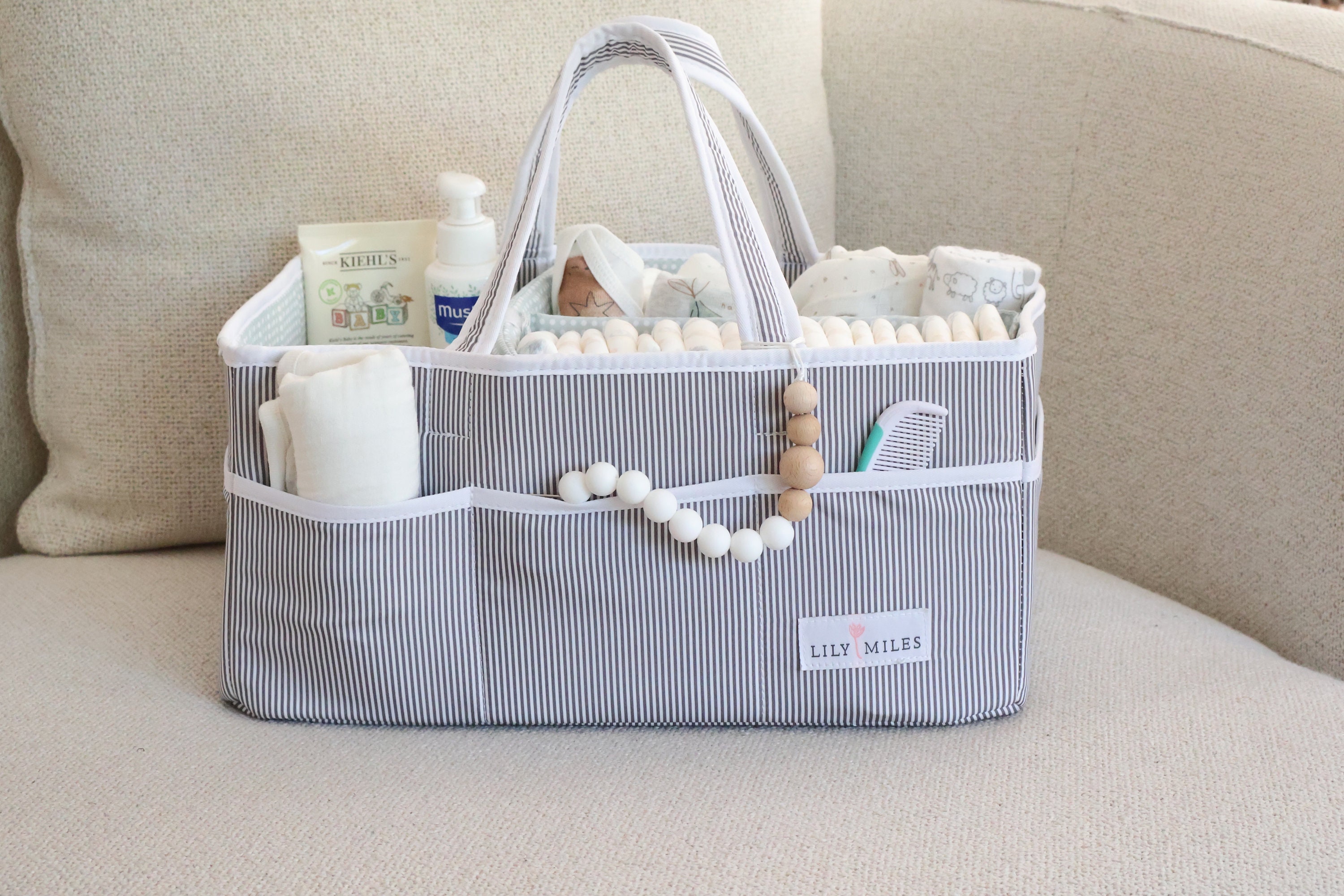 Baby Diaper Caddy Organizer Large Organizer Tote Basket for Boys