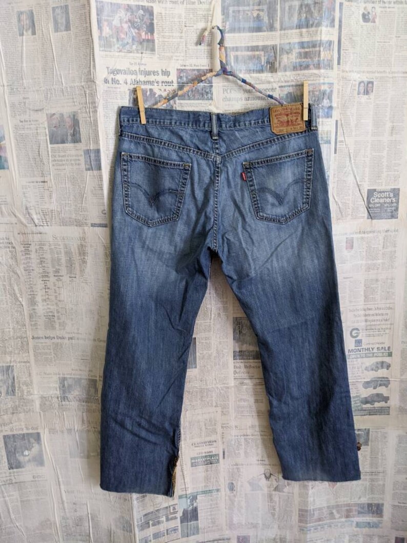 levi's patchwork jeans