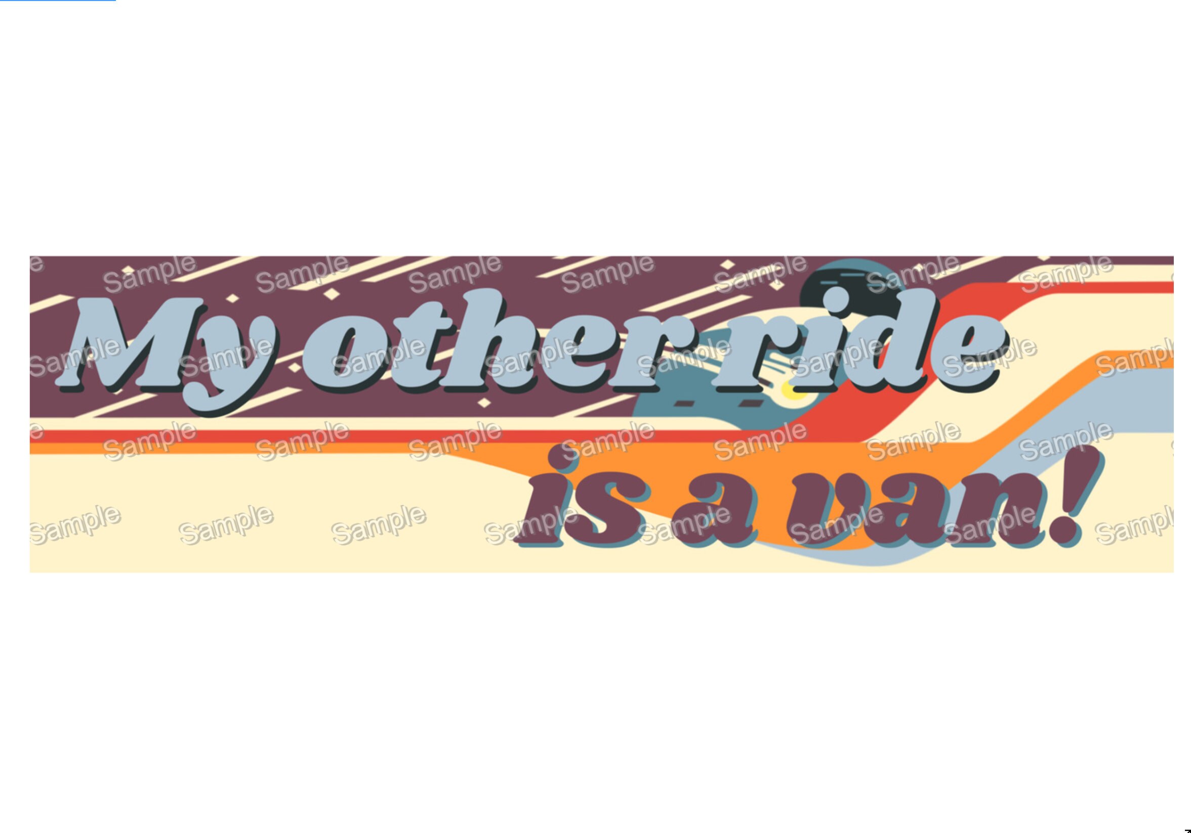 My other ride IS A VAN! Car Magnet