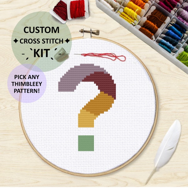 Custom Cross Stitch Kit - DIY Cross Stitch Kit, Embroidery, Wall Art