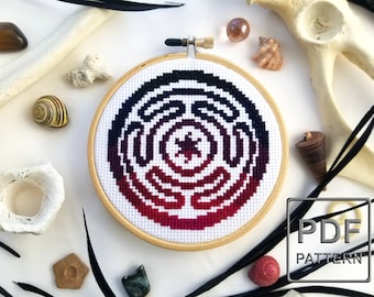 The Spiral, Symbol of Life - PDF Pattern Cross Stitch