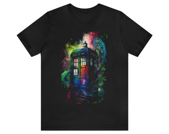 Tardis Shirt - Doctor Who Tee Dr Who Shirt DrWho T-shirt Tardis Art Tshirt