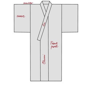 Kimono Unisex Pattern to Print Xs-xxl Without Instruction - Etsy