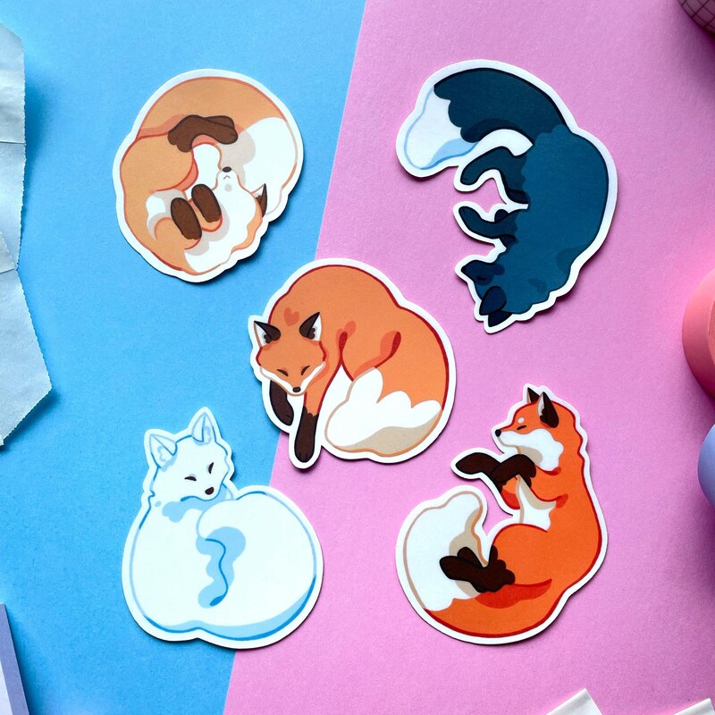 Fox Sticker - Etsy
