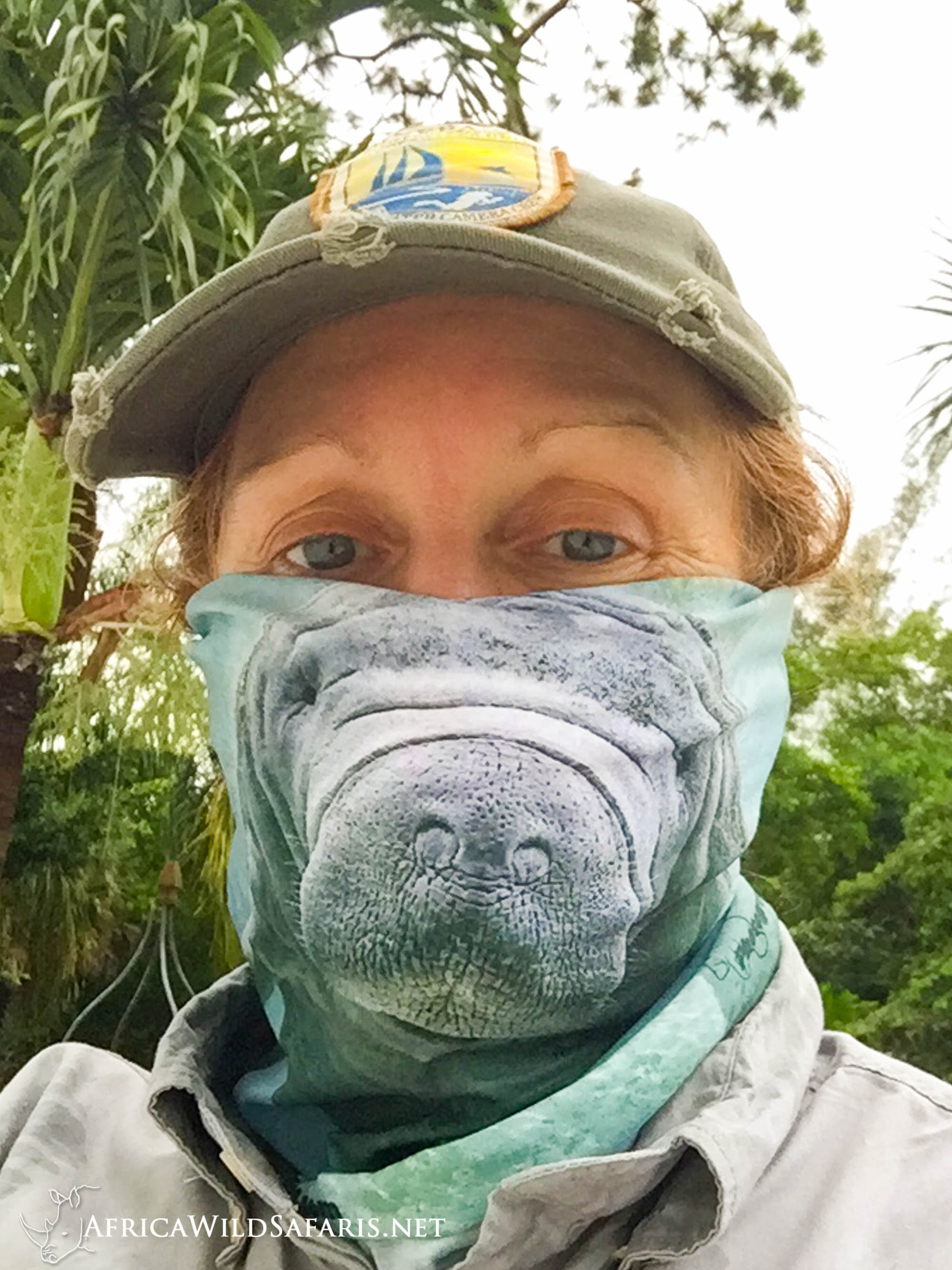 Manatee Face Mask Multifunctional Headgear  sun protection Bandana Sc…