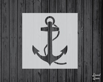 Aw Ship Anchor Stencil Create DIY Aw Ship Anchor Home Decor Reusable Stencils for Painting