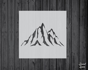 Mountain stencil | Etsy