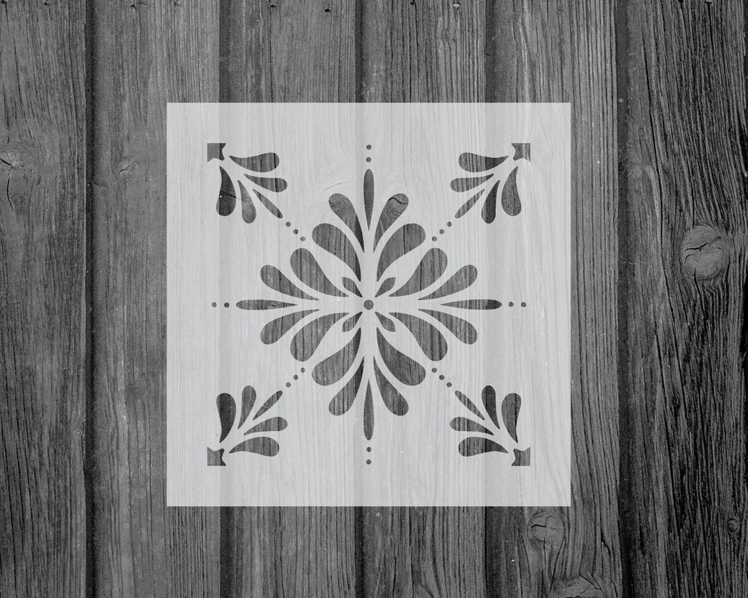 Spanish Tile Stencilstencil for Paintingtile Stencilwall Stencilfloor Stencilstencilstile