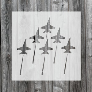 Jet Stencil, Reusable Stencil For Painting, 889