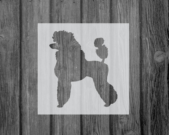 Poodle Stencil-Mylar-Assorted Sizes-Craft-Stencil for Painting-Stencils