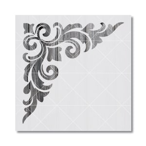 Ornate Corner Stencil, Reusable Stencil For Painting And Crafts, 2501